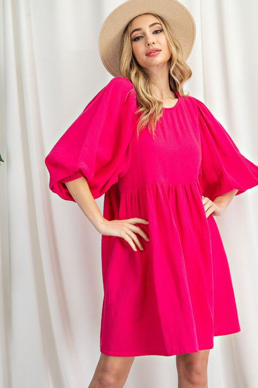LONG SLEEVE BABYDOLL DRESS – Imani Boutique DFW