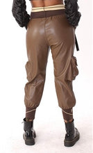 Load image into Gallery viewer, Faux Leather Jogger Pant