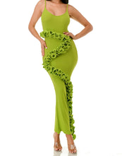 Load image into Gallery viewer, Spaghetti Straps Ruffle Detail Maxi Dress