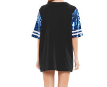 Load image into Gallery viewer, #4 Sequin T-Shirt Dress Jersey