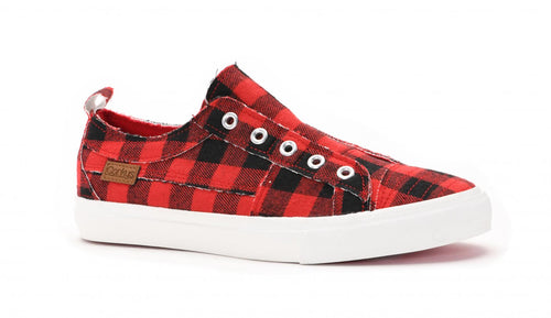 Buffalo Plaid Slip On Sneaker