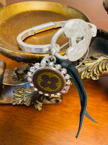 Heart Up-cycled Bracelet with Clasp