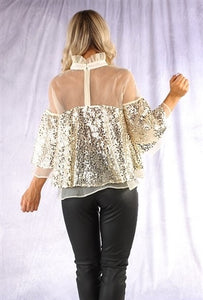 Black Sequin Top