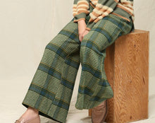 Load image into Gallery viewer, Plaid Pattern and Wide Long Pants