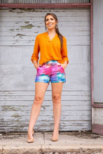Load image into Gallery viewer, OMBRE SEQUIN SHORTS WITH SIDE POCKETS