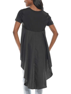 Black Hilo Patch Top