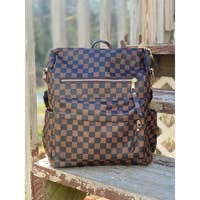 Load image into Gallery viewer, Checkered backpack