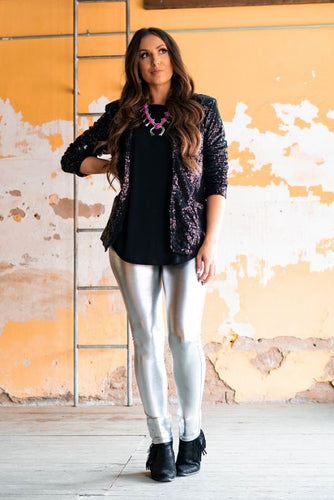 SILVER LUXE FIT LEGGINGS