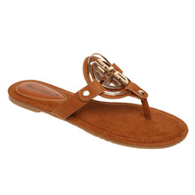 Load image into Gallery viewer, Flat Slip On Thong Fashion Sandals