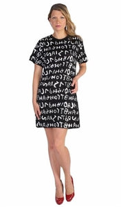 Sequin Letter Dress