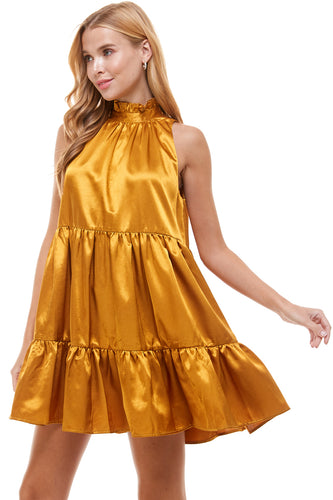 Metallic Woven Dress