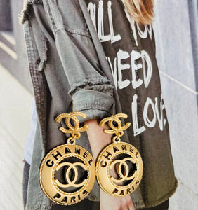 Luxury Inspired Designer CC Earrings