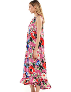 Flowy Flower Maxi Dress