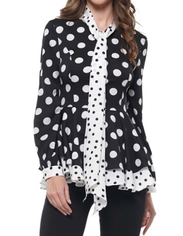 PRINT POLKA DOT TOP