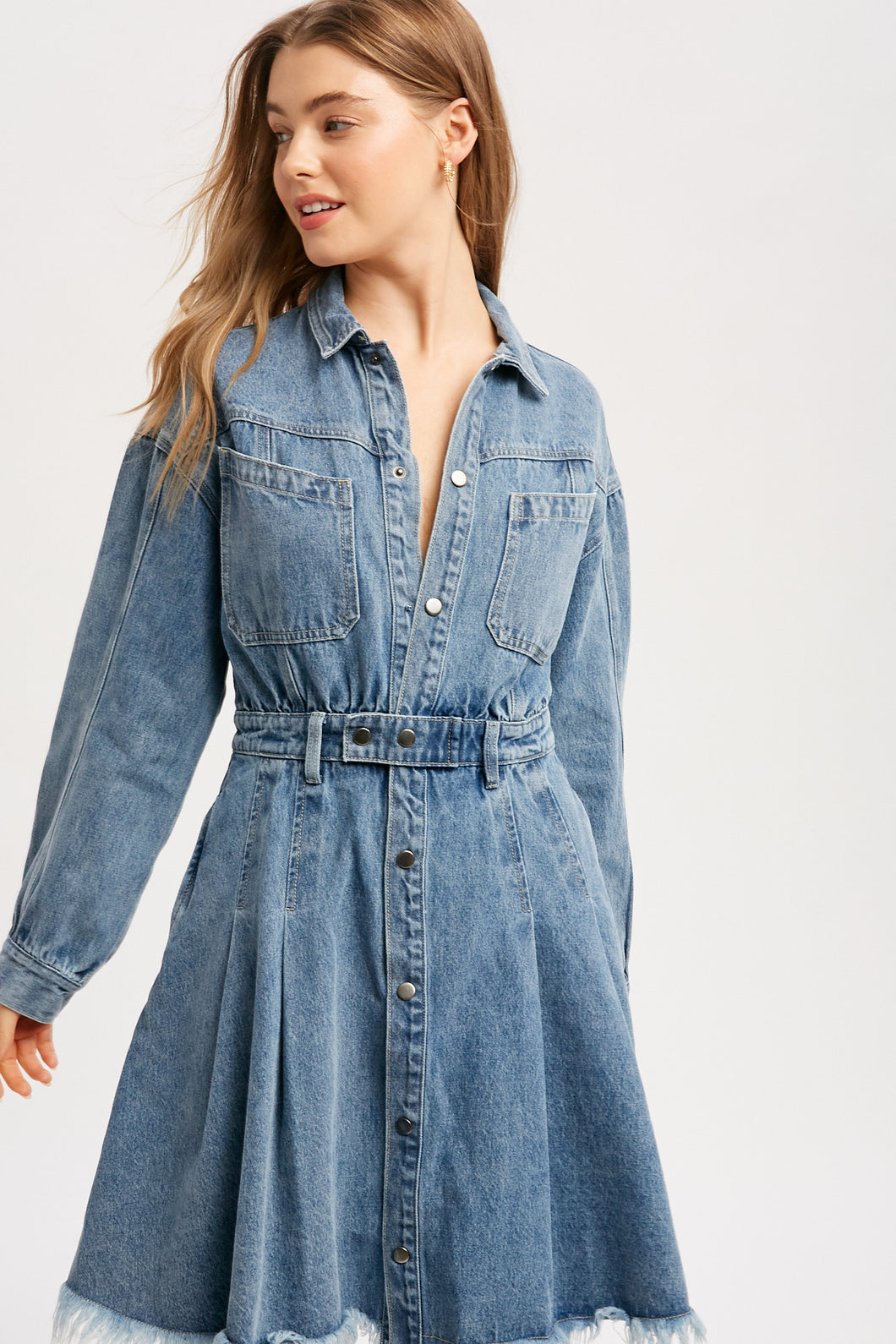 Easy Going Denim Mini Dress