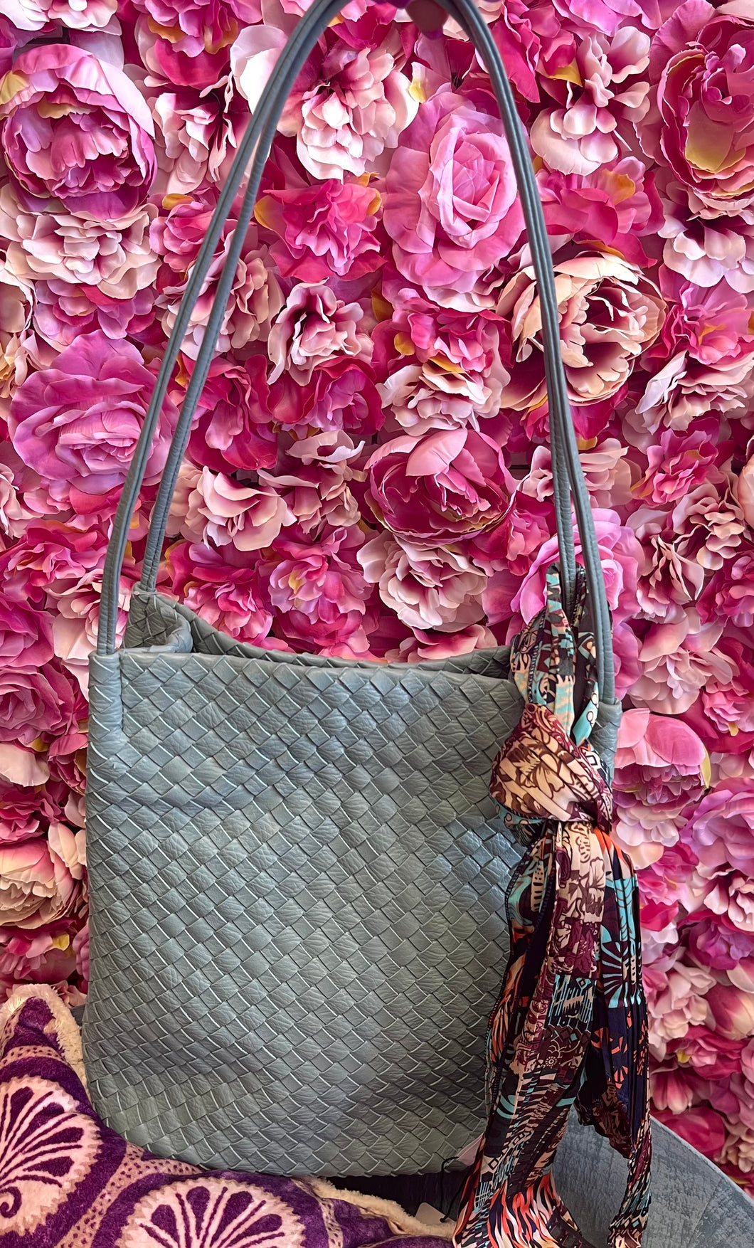 Basket Weave Designed Handbag