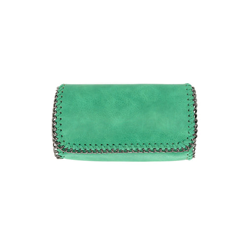 Fold Over Clutch with chain trim