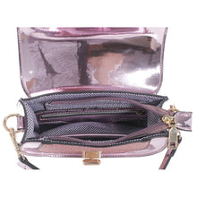 Load image into Gallery viewer, Glittered Metallic Flap Saddle Bag