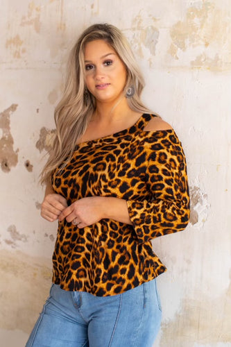 One Shoulder 3/4 Sleeve Top