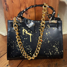 Load image into Gallery viewer, Custom Black/Gold It’s Not a B Bag