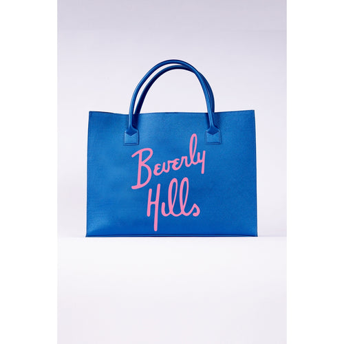 MODERN VEGAN TOTE - Beverly Hills (Electric Blue)