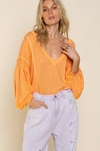 Load image into Gallery viewer, Transitional Knit Top with Balloon Sleeves