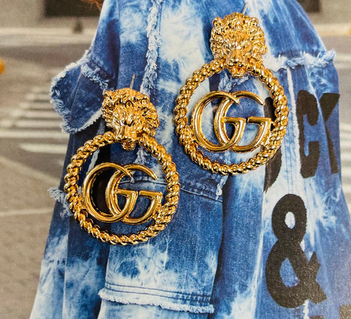 Luxury Designer Inspired GG Earrings