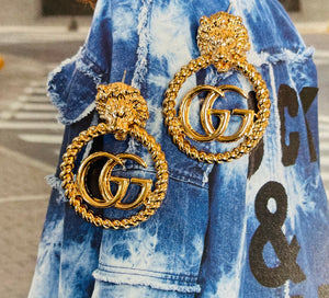 Luxury Designer Inspired GG Earrings