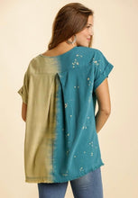 Load image into Gallery viewer, Color Block Linen Top