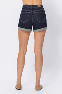 Judy Blue Stone Wash Open Seam Cuff Shorts