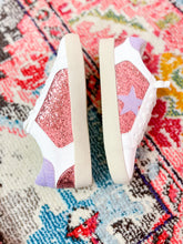 Load image into Gallery viewer, PINK/PURPLE SEQUIN STAR SNEAKER