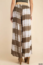 Load image into Gallery viewer, SOFT STRIPE TIE DYE RAYON FABRIC SMOCK WAIST PANTS