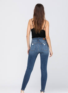 High Waist Destroyed Skinny