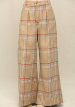 Load image into Gallery viewer, Plaid Pattern and Wide Long Pants