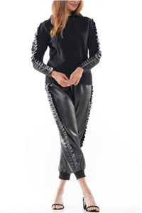 Faux Leather Jogger Pant