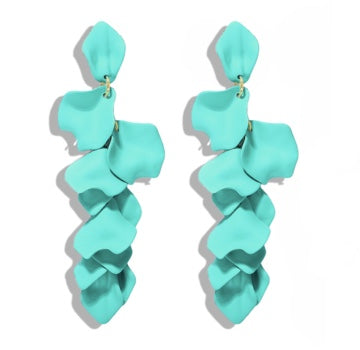 Turquoise Satin Petal Dusters