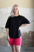 Load image into Gallery viewer, SHOULDER CUT OUT SHORT SLEEVE TEE