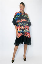 Load image into Gallery viewer, Black Multi Printed Dress