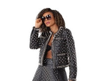Load image into Gallery viewer, Rightfully Studded Faux Jacket
