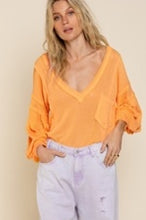 Load image into Gallery viewer, Transitional Knit Top with Balloon Sleeves