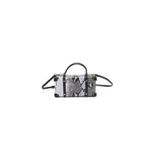 Load image into Gallery viewer, Black and White Boxy Satchel