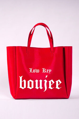 NEVER FULL TOTE - Low Key Boujee (Red)