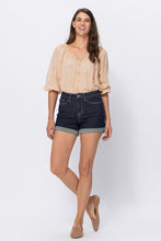 Load image into Gallery viewer, Judy Blue Stone Wash Open Seam Cuff Shorts