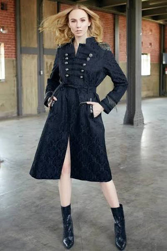 Black Embellished Coat