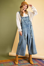 Load image into Gallery viewer, SANFORIZED DENIM LOOSE FIT JUMPSUIT PANTS