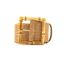 Load image into Gallery viewer, Square Bamboo Buckle Belt