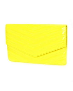 Neon Envelope Clutch Bag