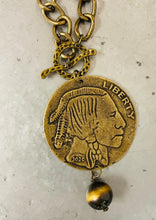 Load image into Gallery viewer, Big Buffalo Coin Necklace