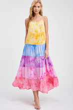 Load image into Gallery viewer, Sleeveless Tie-dye Rayon Knit Dress