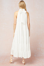 Load image into Gallery viewer, Solid mock neck sleeveless tiered maxi dress